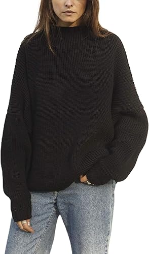 Ugerlov Women’s Oversized Batwing Sleeve Chunky Knit Sweater