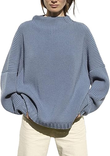 Ugerlov Women’s Oversized Batwing Sleeve Chunky Knit Sweater