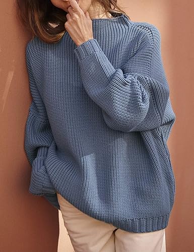 Ugerlov Women’s Oversized Batwing Sleeve Chunky Knit Sweater